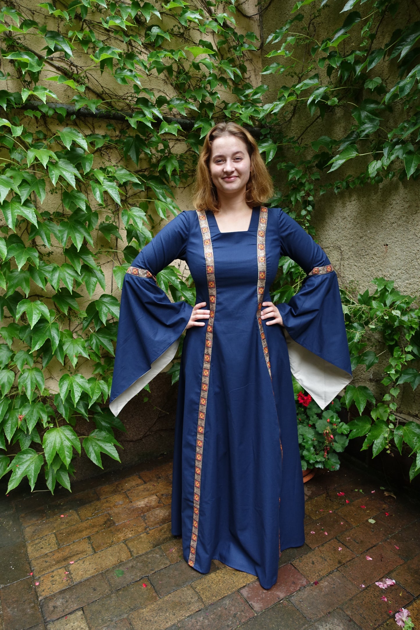 Blaudruck Greiz Kleid Rahel