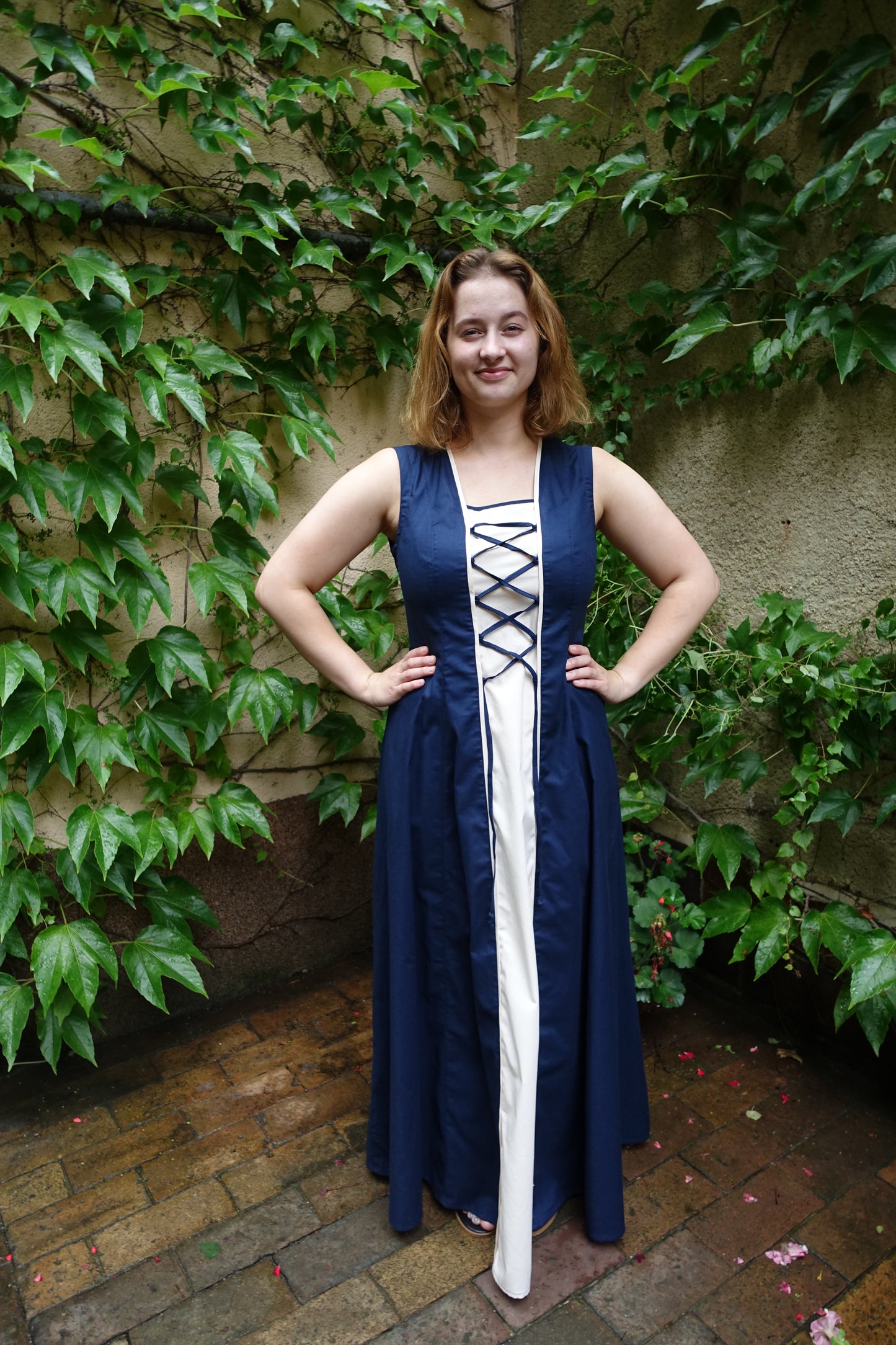 Blaudruck Greiz Kleid Ari