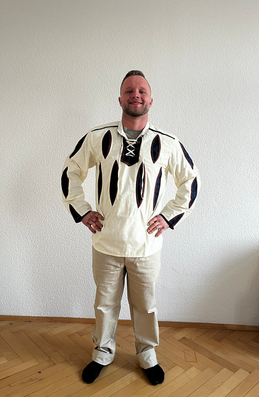 Blaudruck Greiz Hemd Tobias