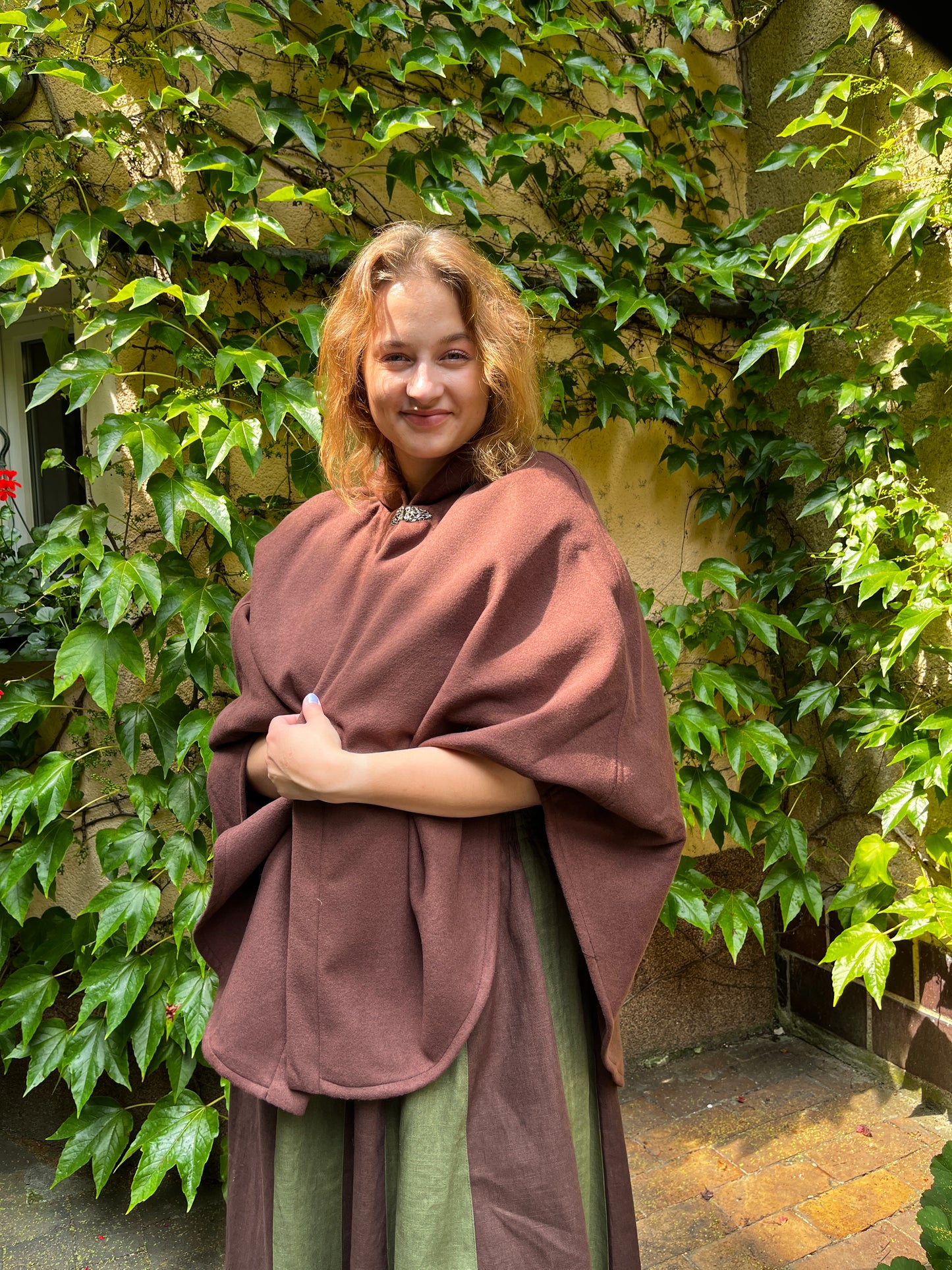 Damenumhang Blaudruck Greiz Melisande