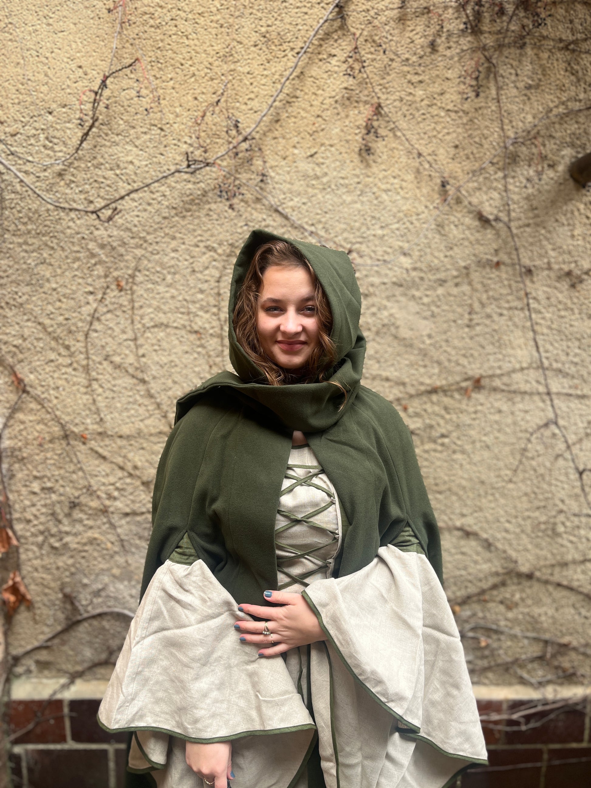 Blaudruck Greiz Umhang Coletta