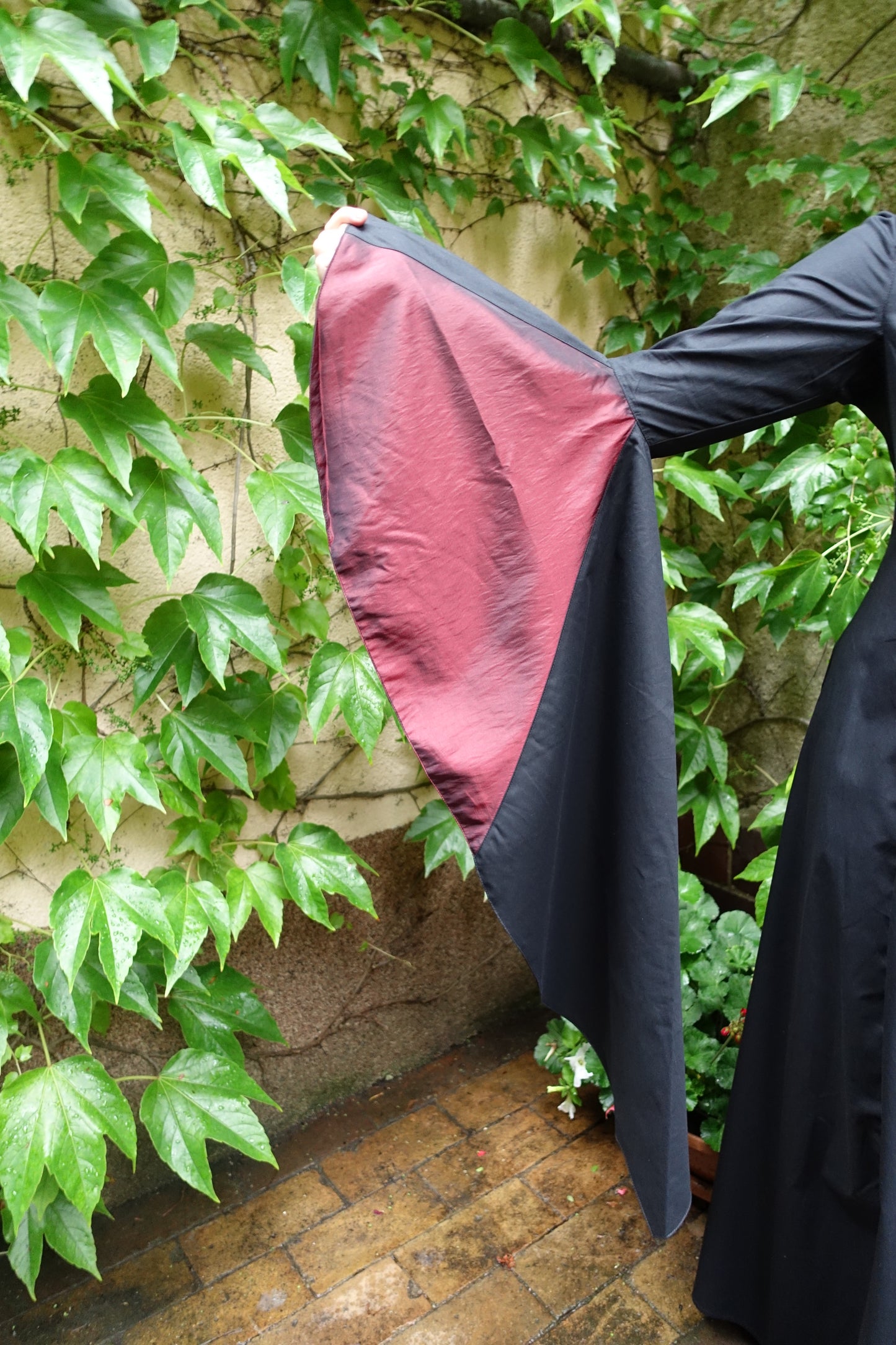 Blaudruck Greiz Kapuzenkleid Elisabeth
