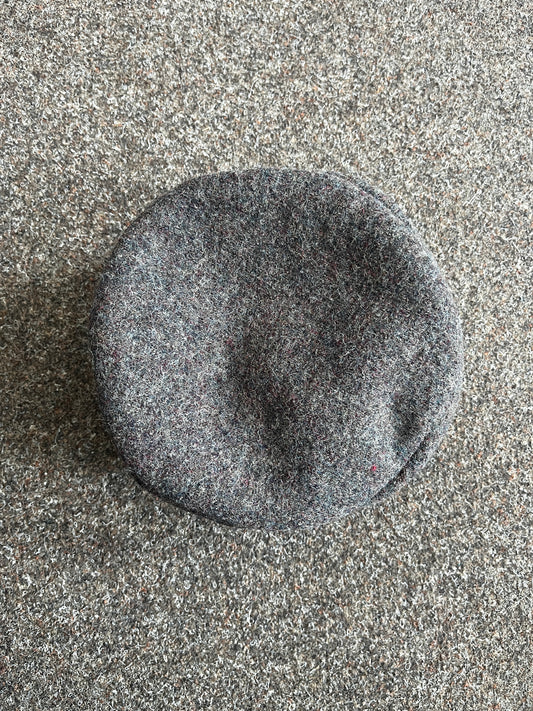 Blaudruck Greiz Kappe anthrazit