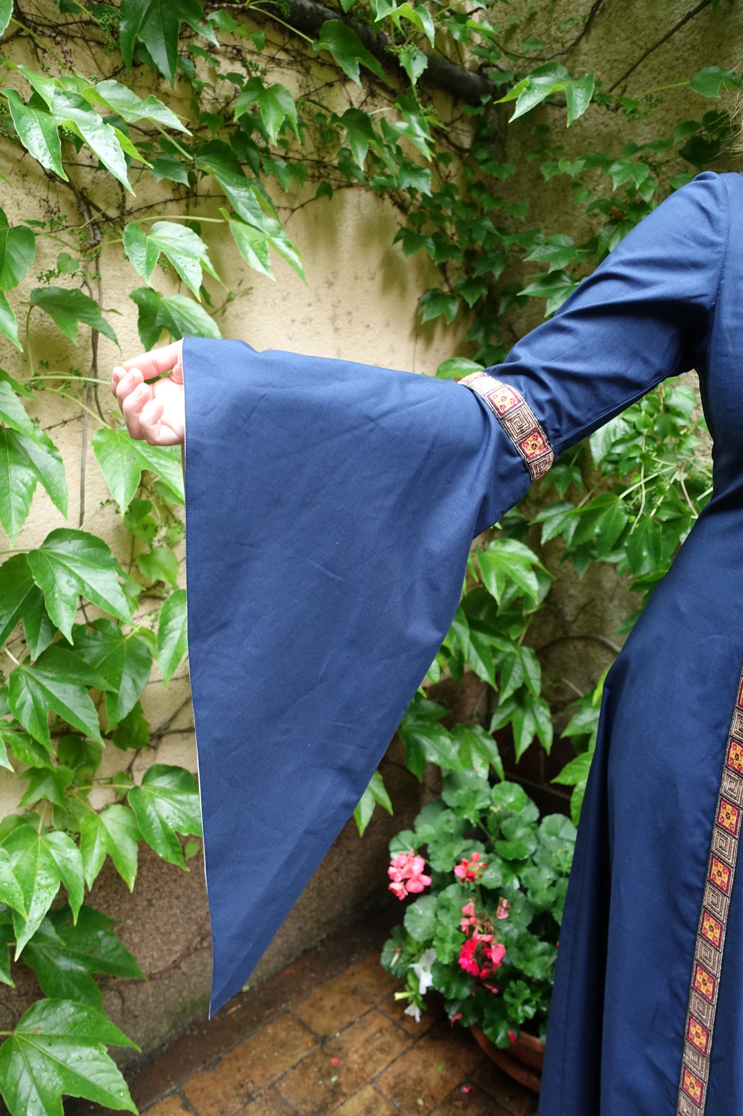 Blaudruck Greiz Kleid Rahel