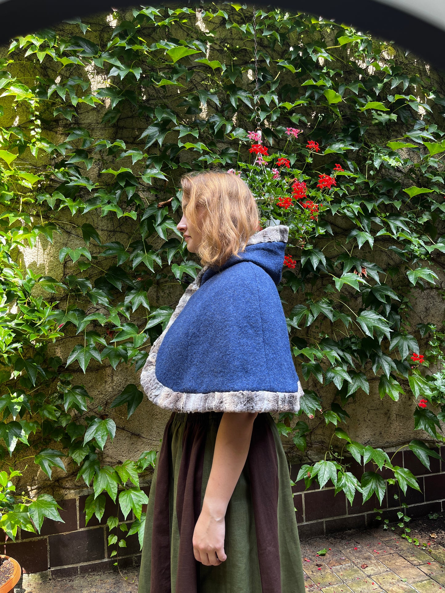 Blaudruck Greiz Damengugel Petrissa