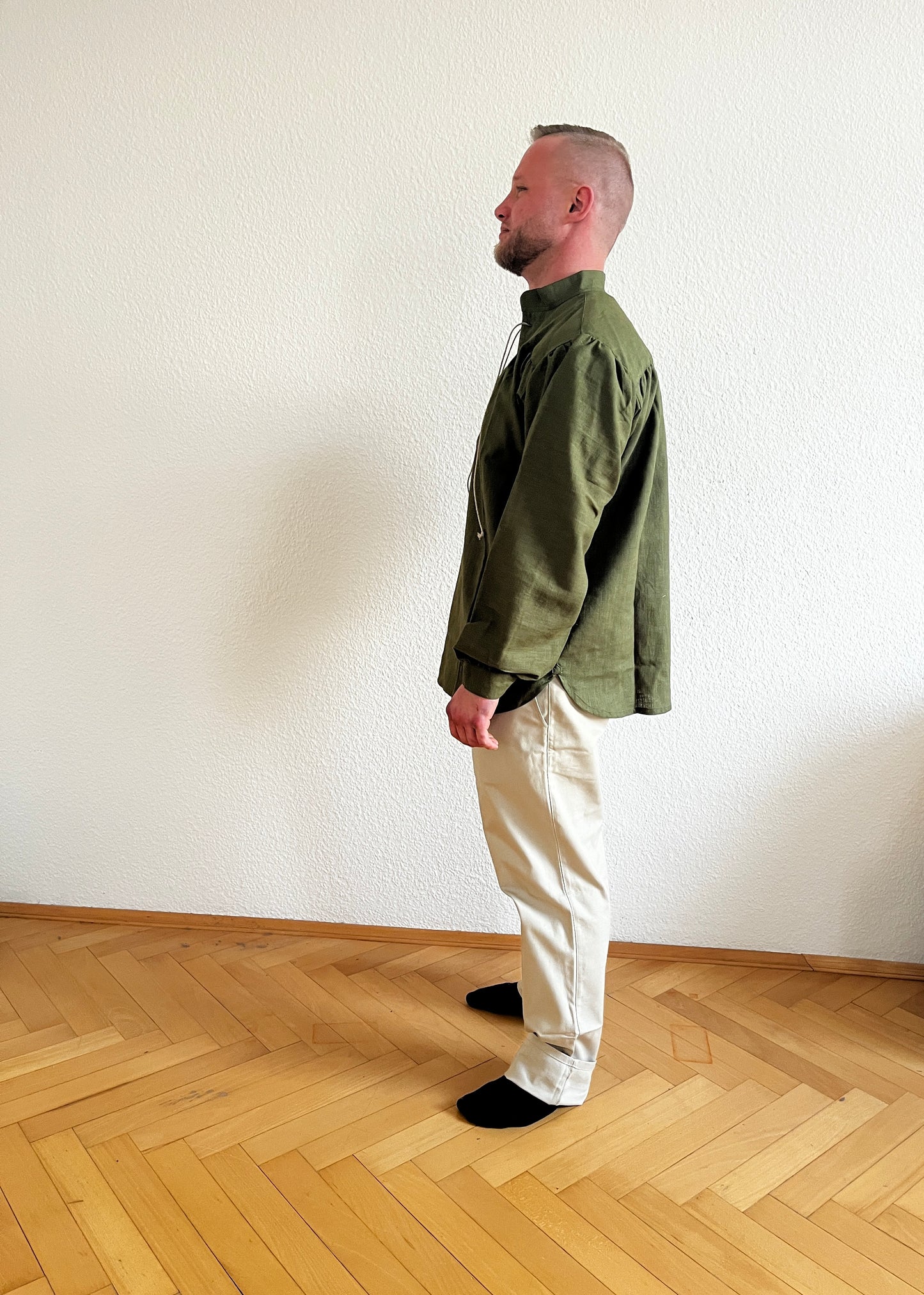 Hemd Leinen Vallentin grün