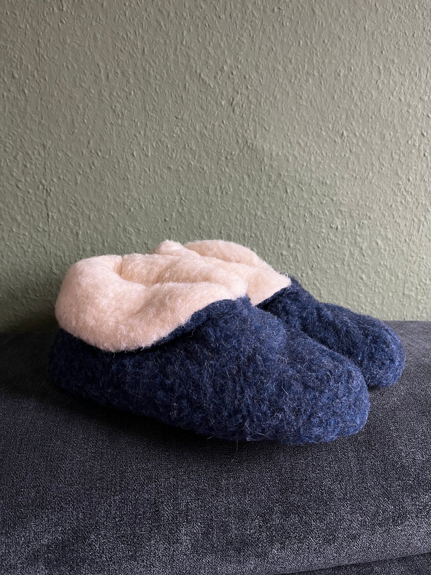 Blaudruck Greiz Hausschuhe