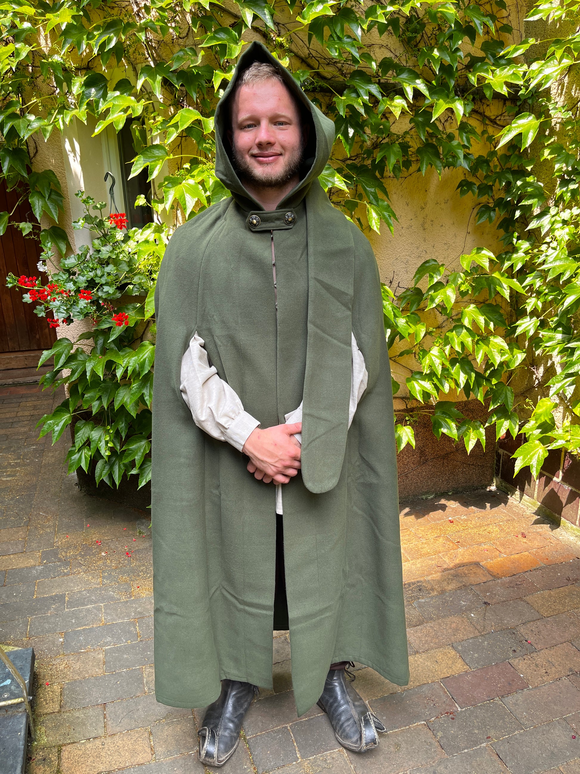 Blaudruck Greiz Umhang Coletta