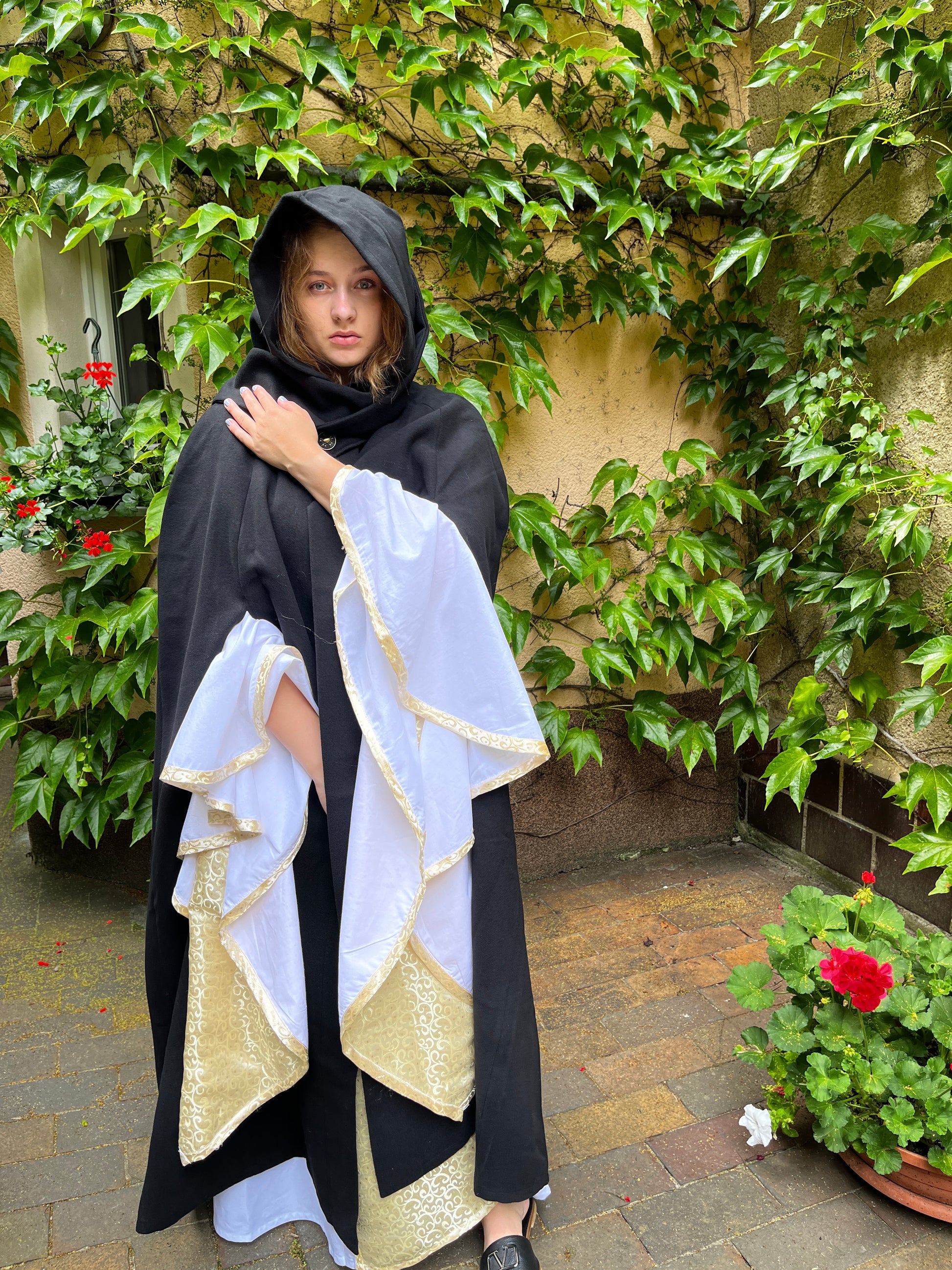 Blaudruck Greiz Umhang Coletta