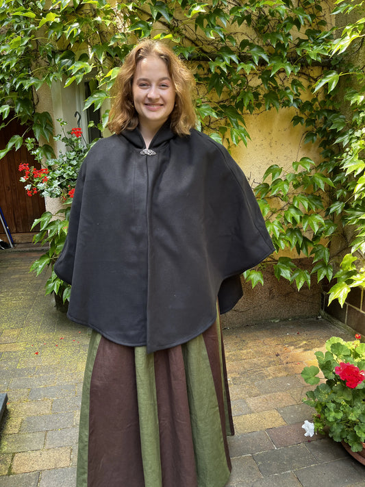 Damenumhang Blaudruck Greiz Melisande