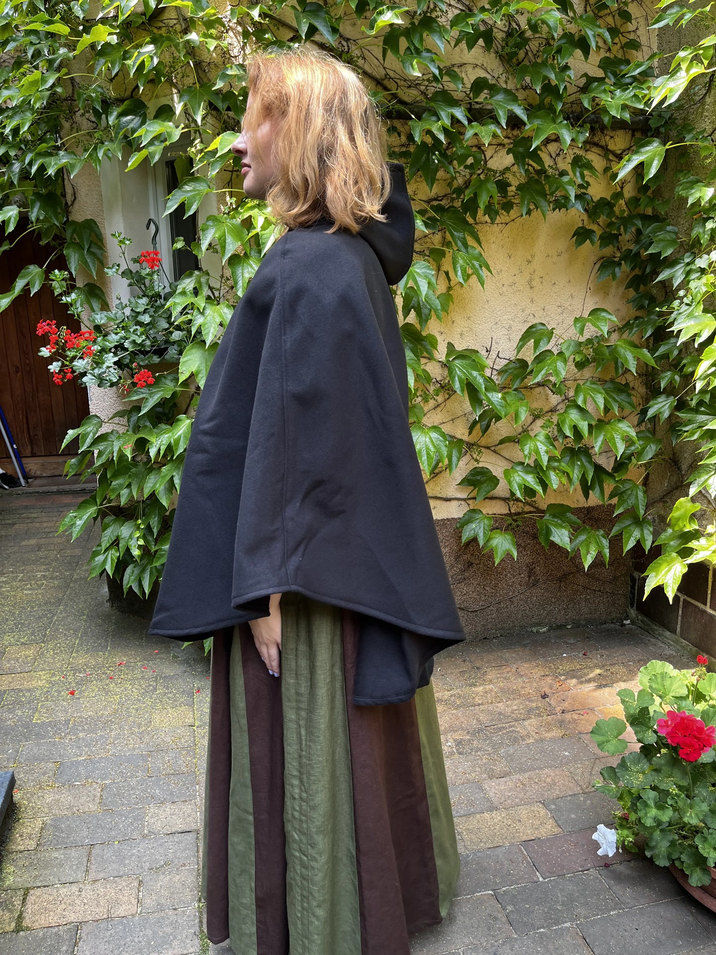 Damenumhang Blaudruck Greiz Melisande
