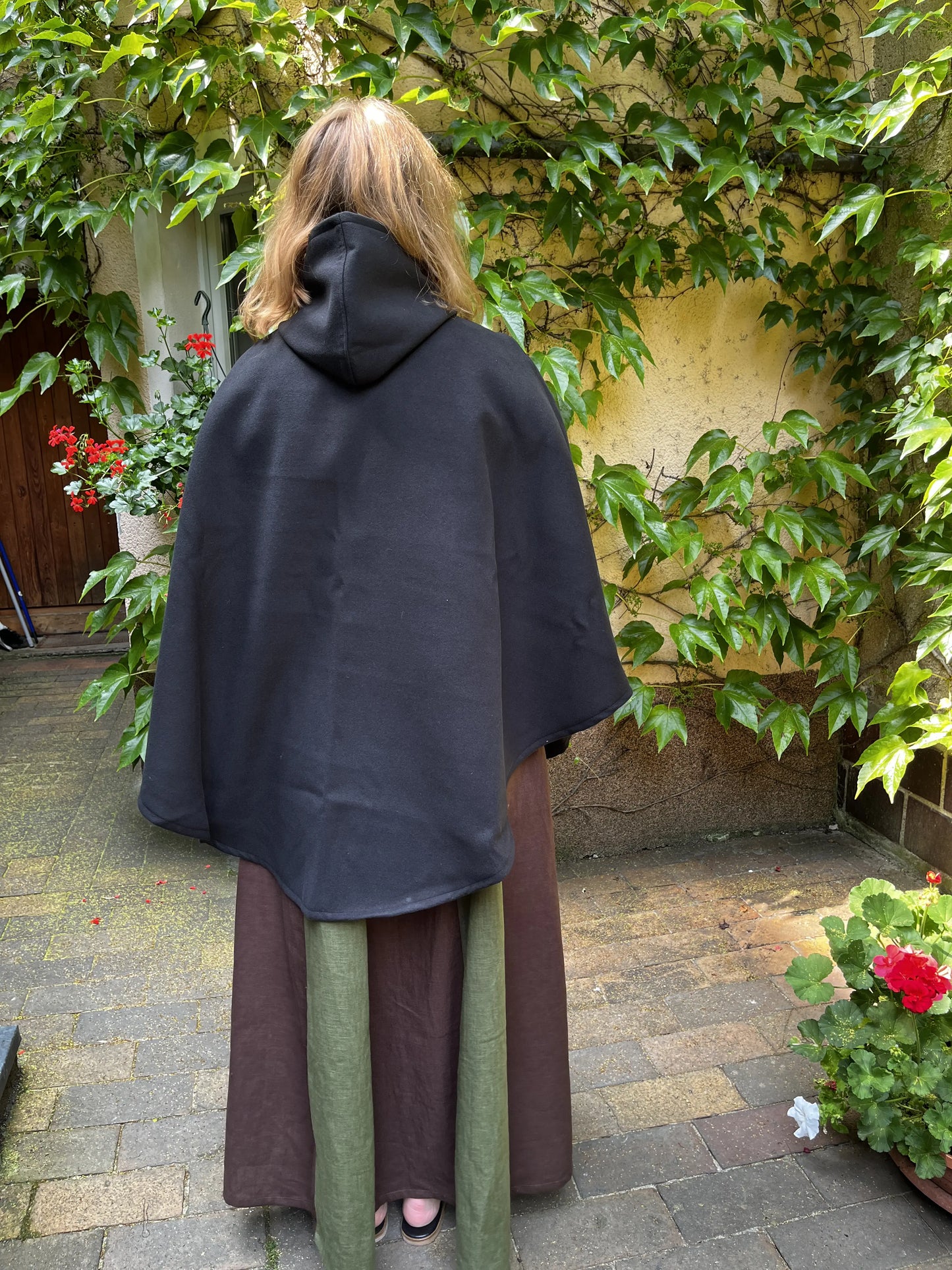 Damenumhang Blaudruck Greiz Melisande