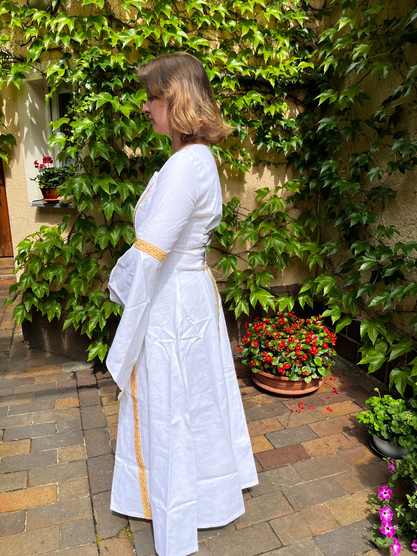 Blaudruck Greiz Hochzeitskleid Esther