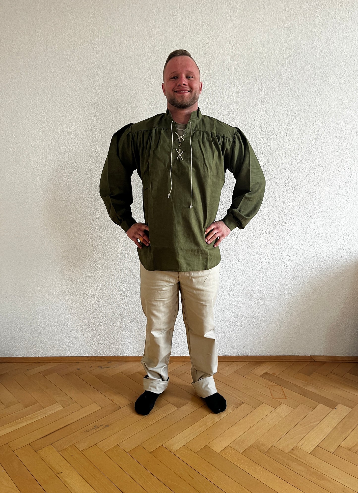 Hemd Leinen Vallentin grün
