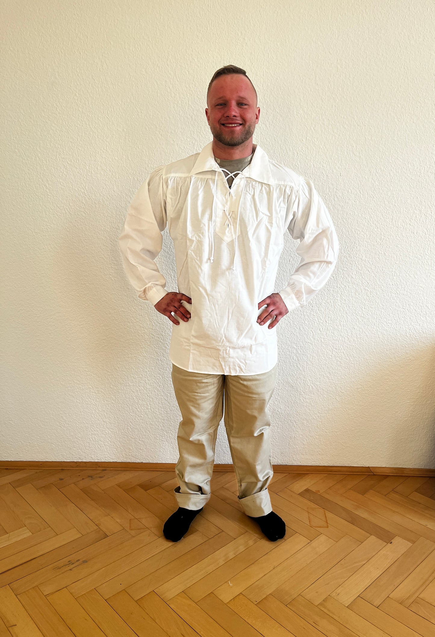 Blaudruck Greiz Hose Urban Baumwolle