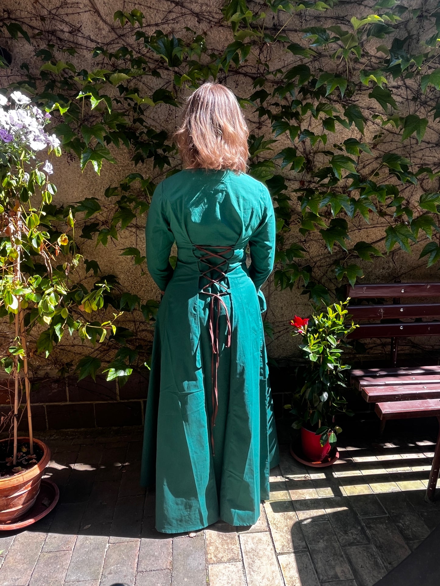 Blaudruck Greiz Kleid Evelina
