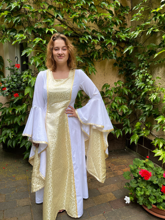 Blaudruck Greiz Hochzeitskleid Lauretta