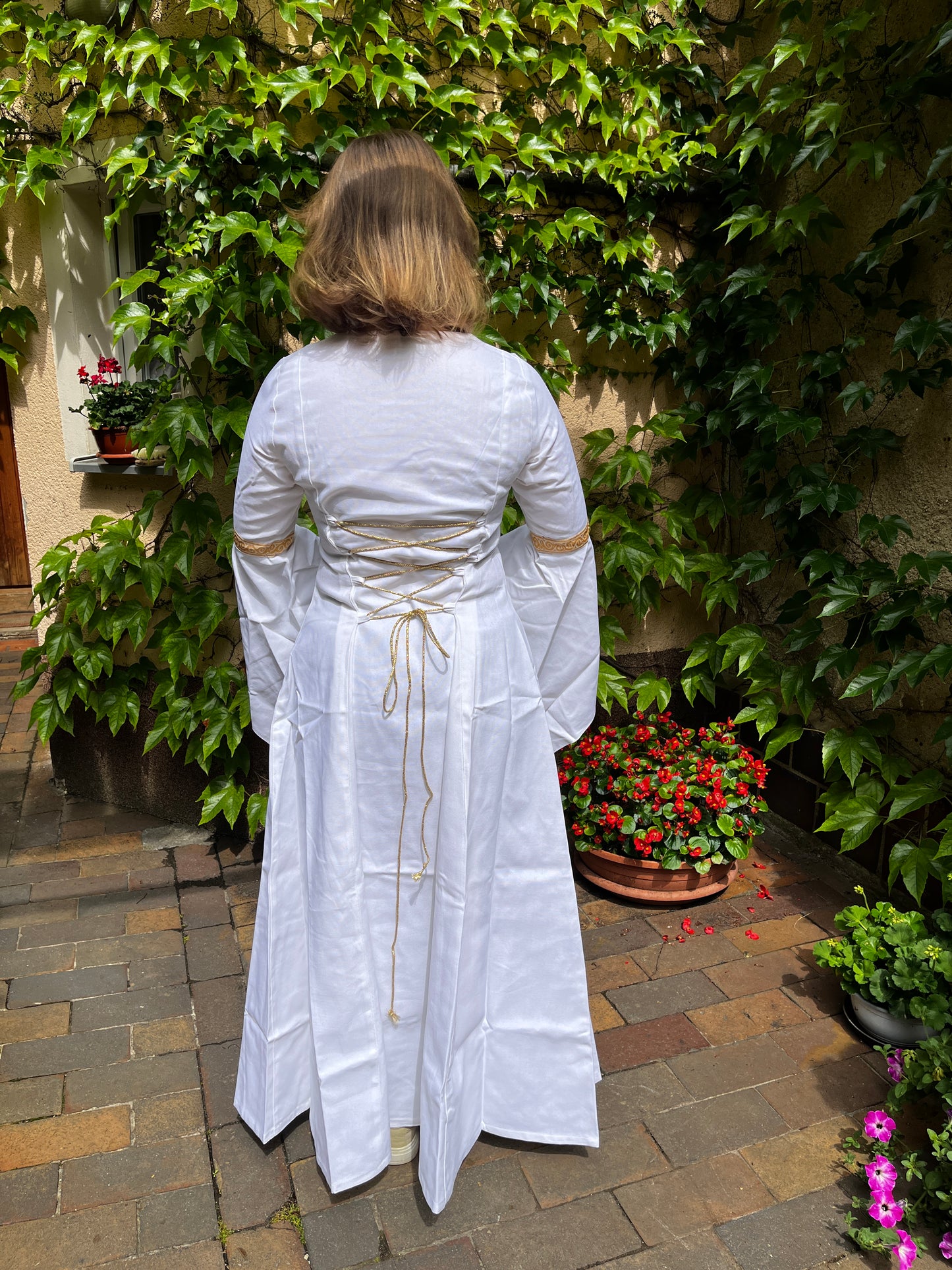 Blaudruck Greiz Hochzeitskleid Esther