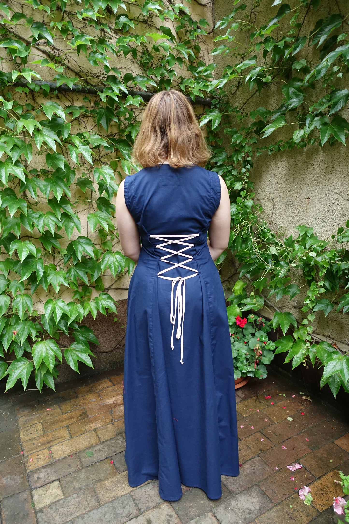 Blaudruck Greiz Kleid Ari