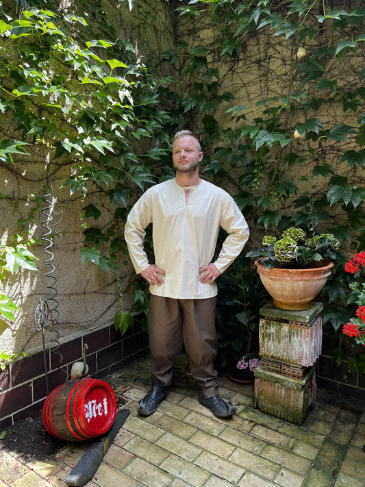 Hemd Lutz Baumwolle natur 1