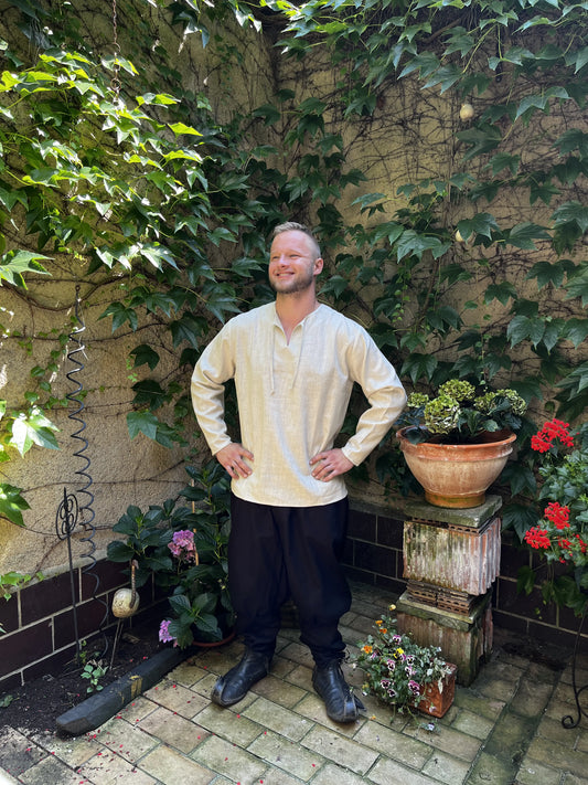 Hemd Lutz Leinen natur 1
