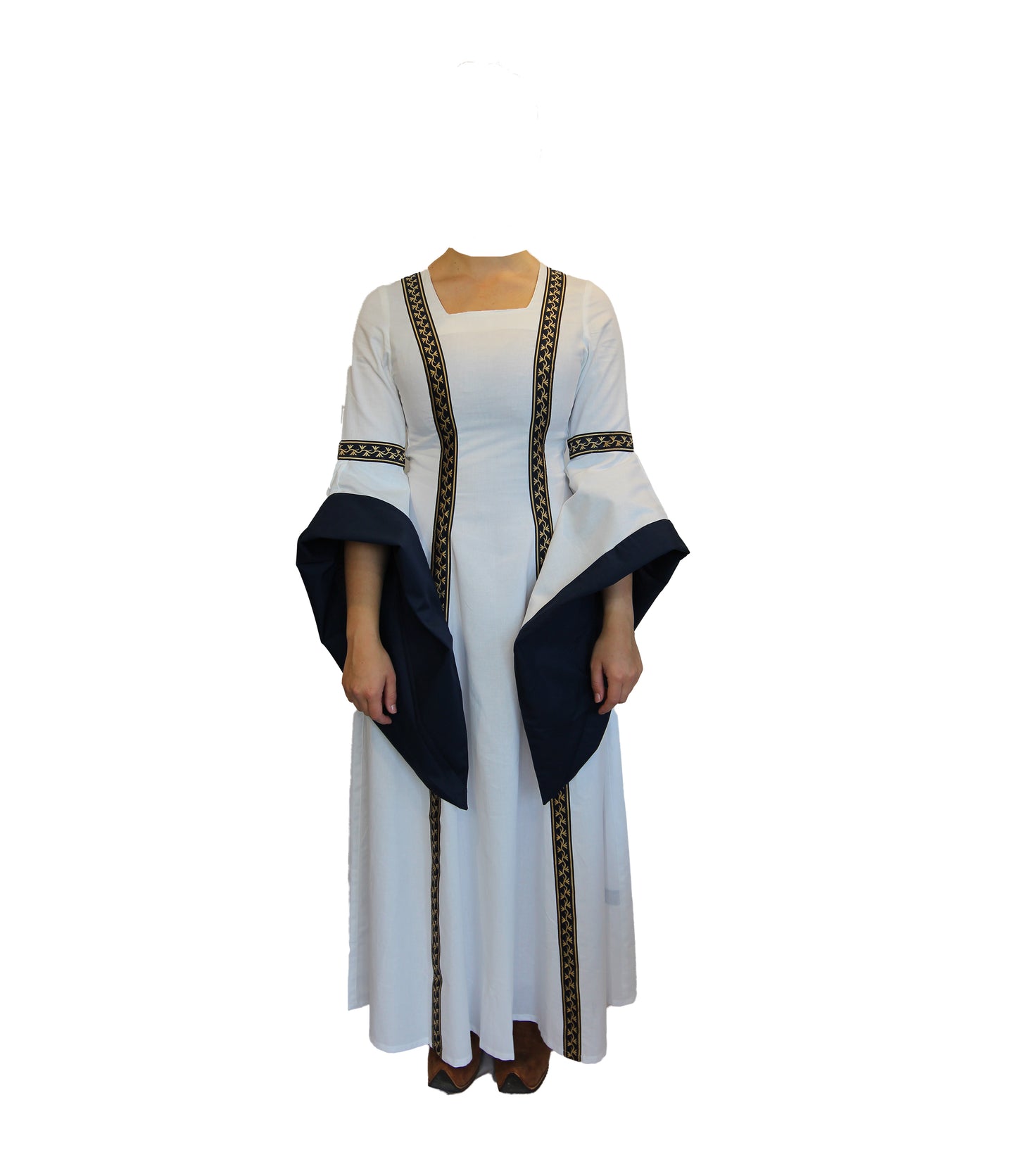 Blaudruck Greiz Hochzeitskleid Ruth