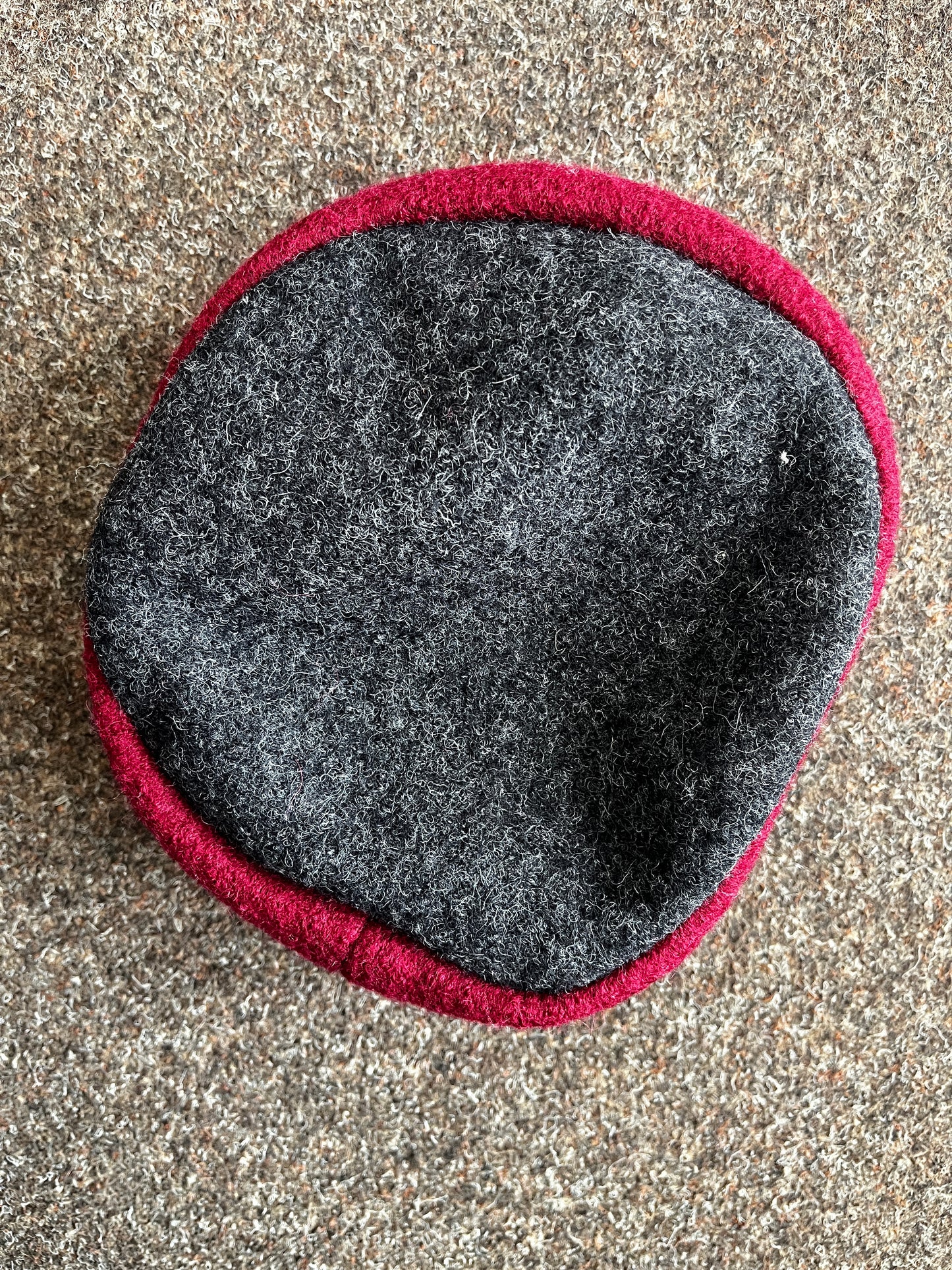 Blaudruck Greiz Kappe schwarz rot 