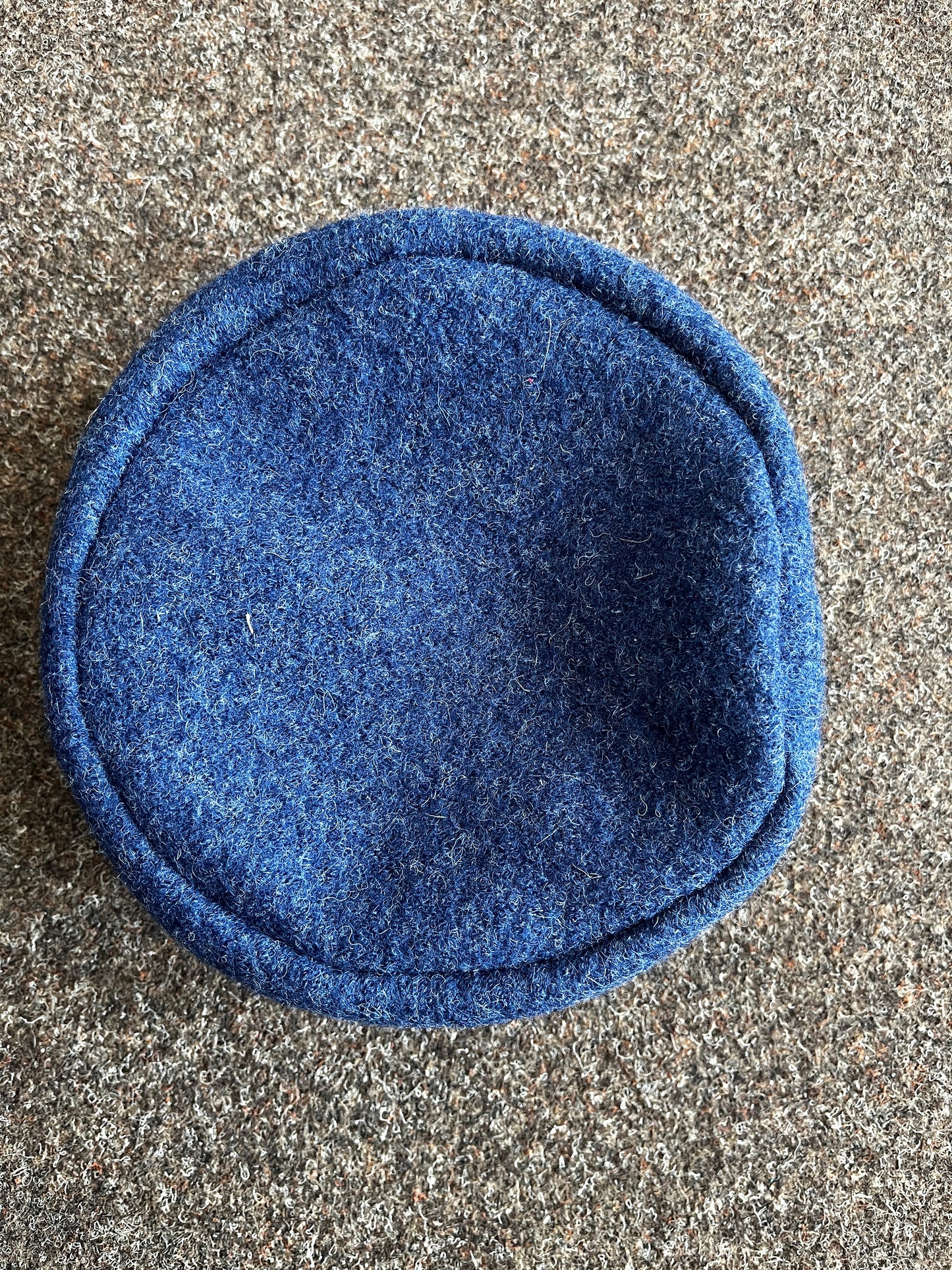 Blaudruck Greiz Kappe blau
