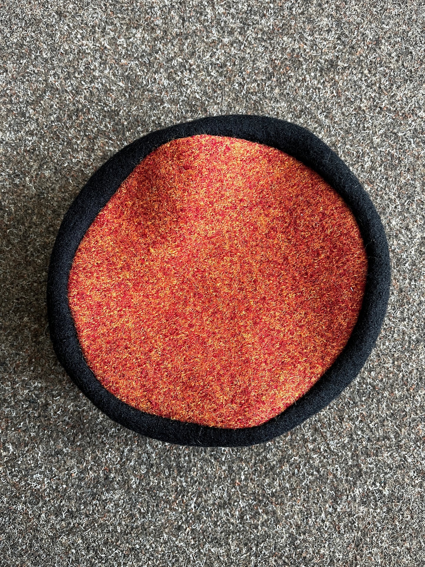 Blaudruck Greiz Kappe orange 