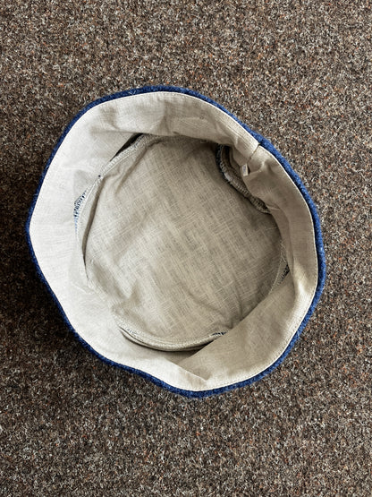 Blaudruck Greiz Kappe blau
