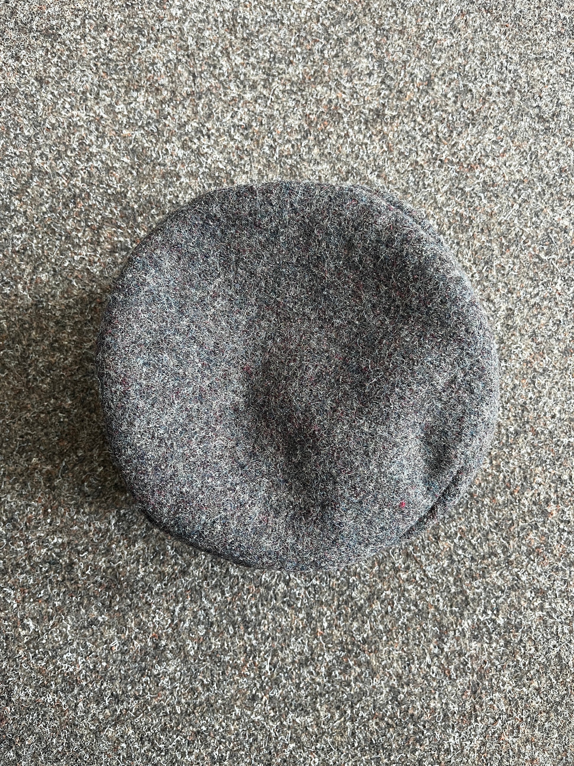 Blaudruck Greiz Kappe anthrazit 