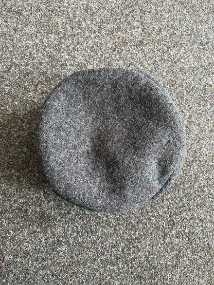 Blaudruck Greiz Kappe anthrazit 