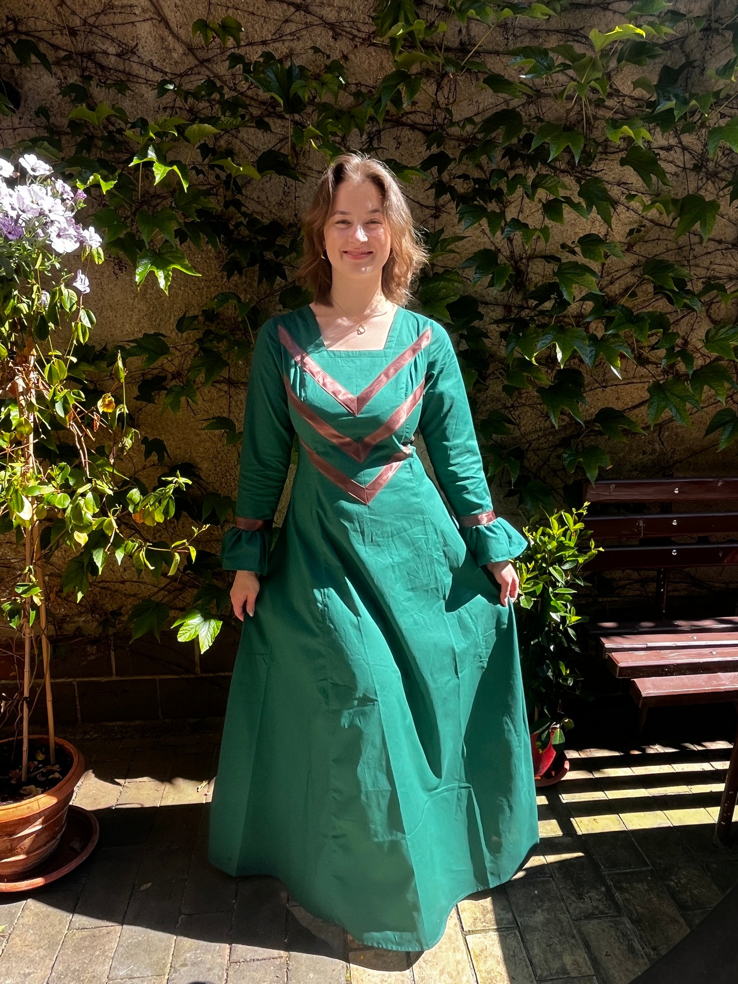 Blaudruck Greiz Kleid Evelina