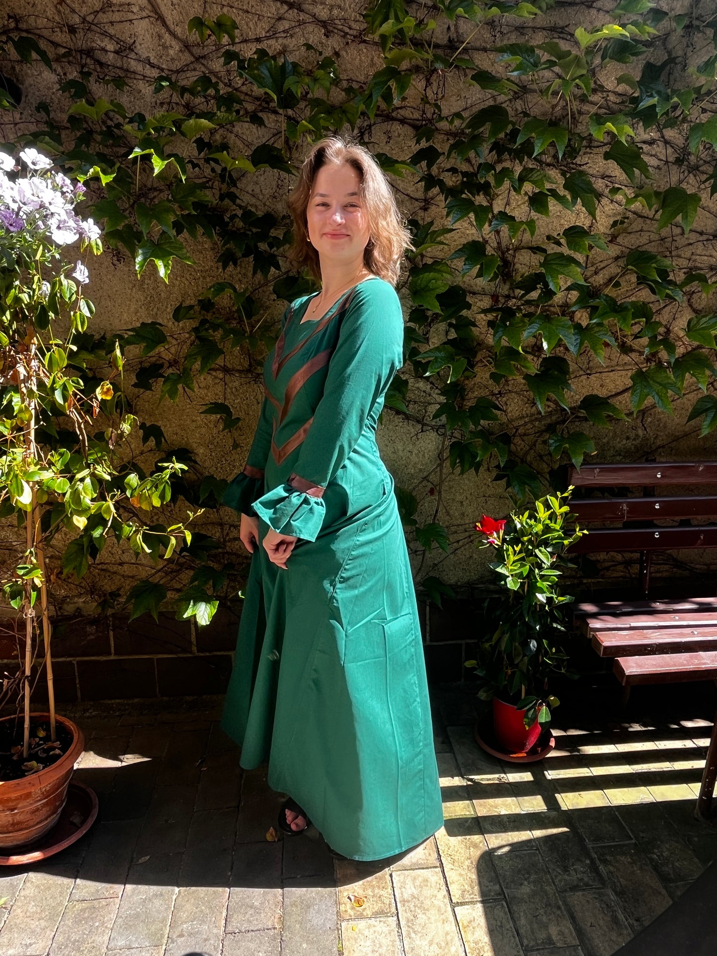 Blaudruck Greiz Kleid Evelina