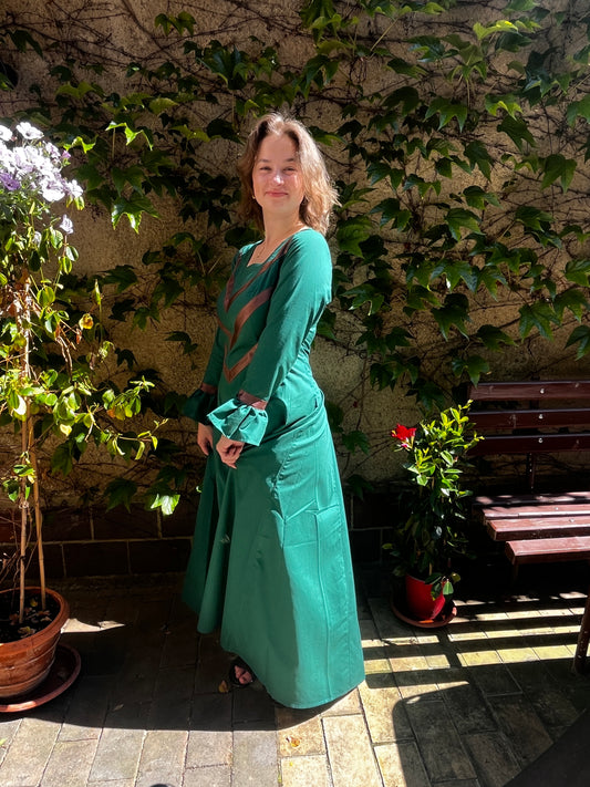 Blaudruck Greiz Kleid Evelina