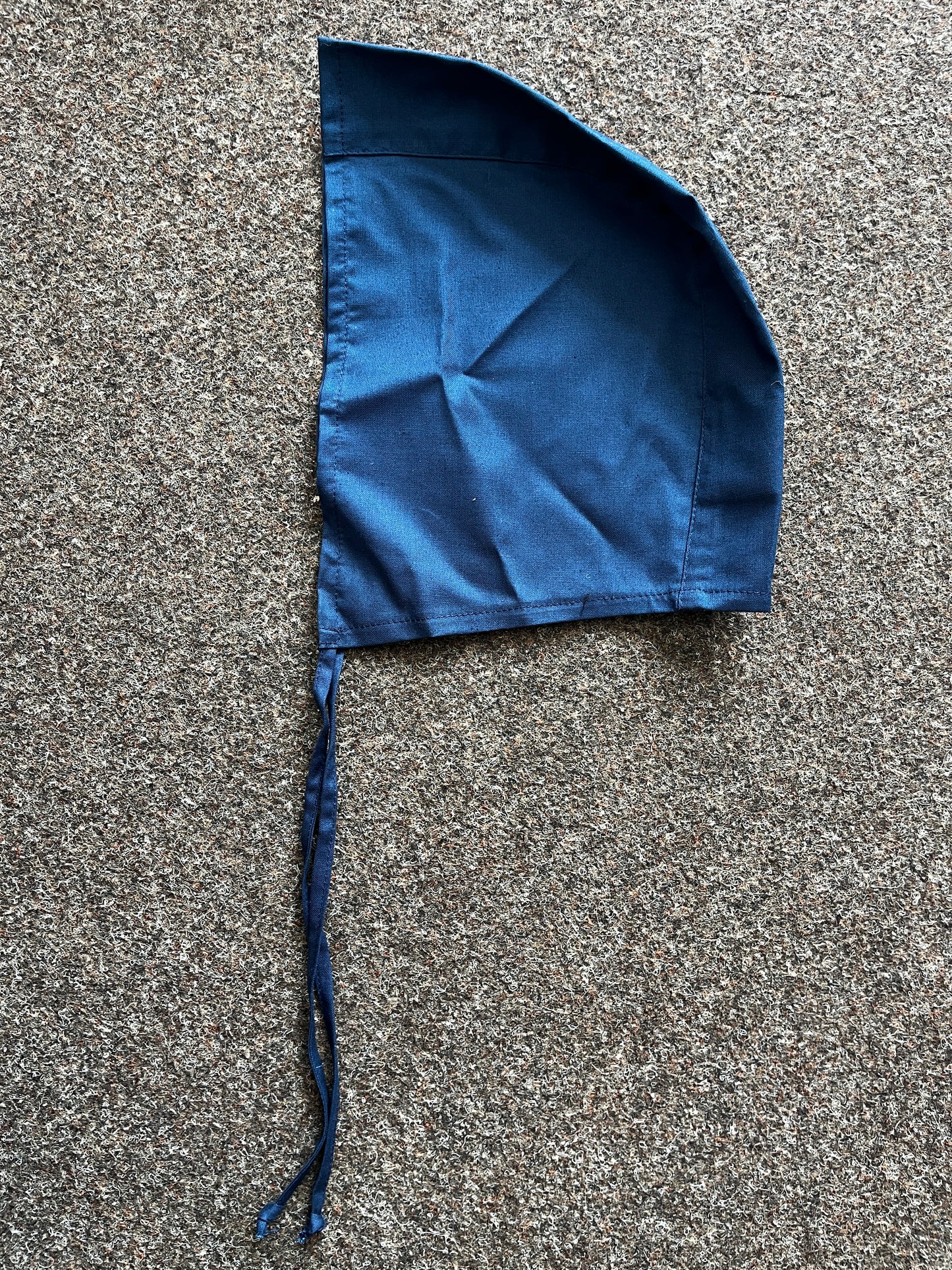 Blaudruck Greiz Bundhaube Baumwolle Blau
