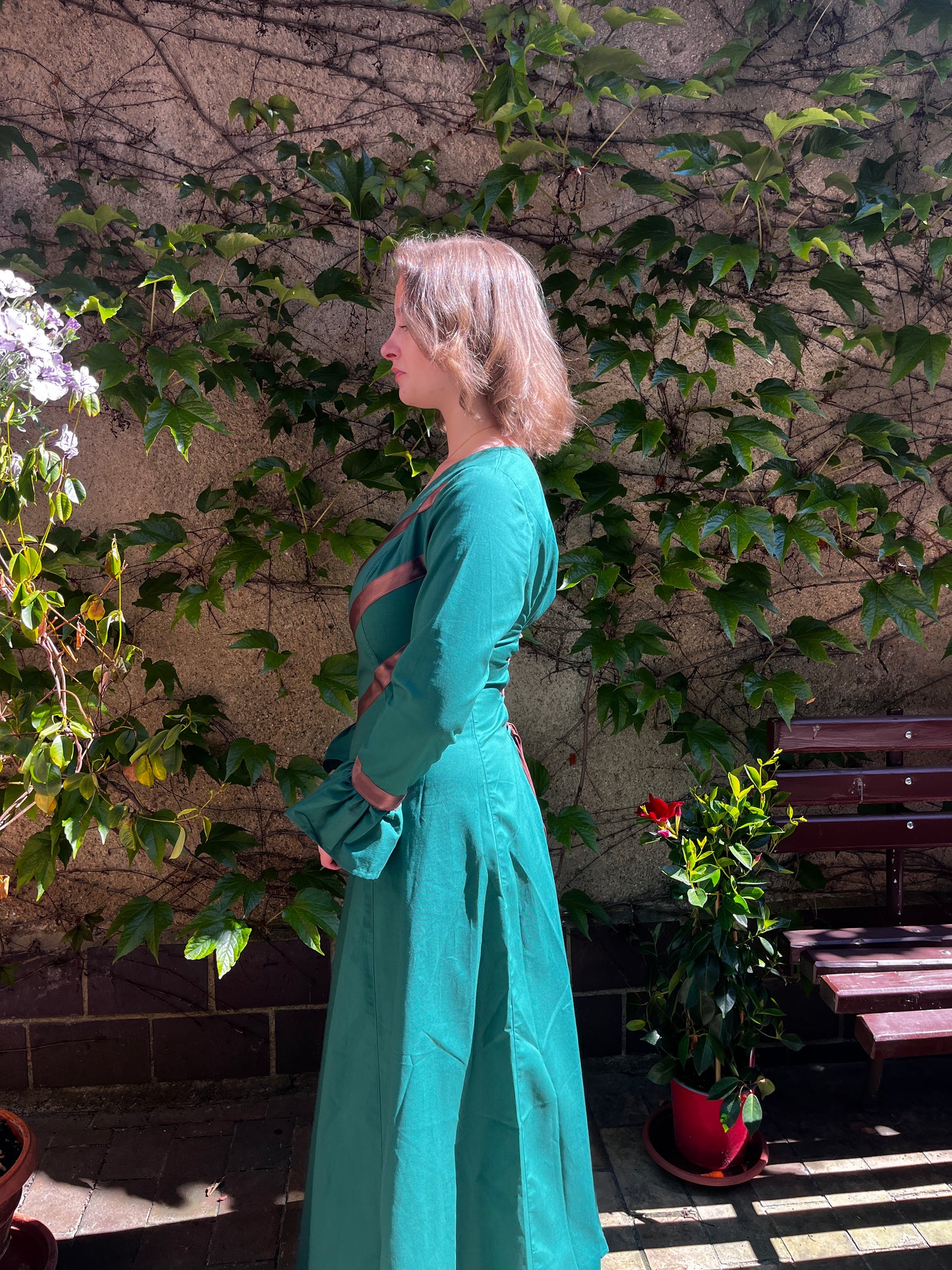 Blaudruck Greiz Kleid Evelina