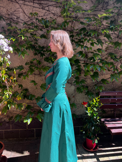 Blaudruck Greiz Kleid Evelina