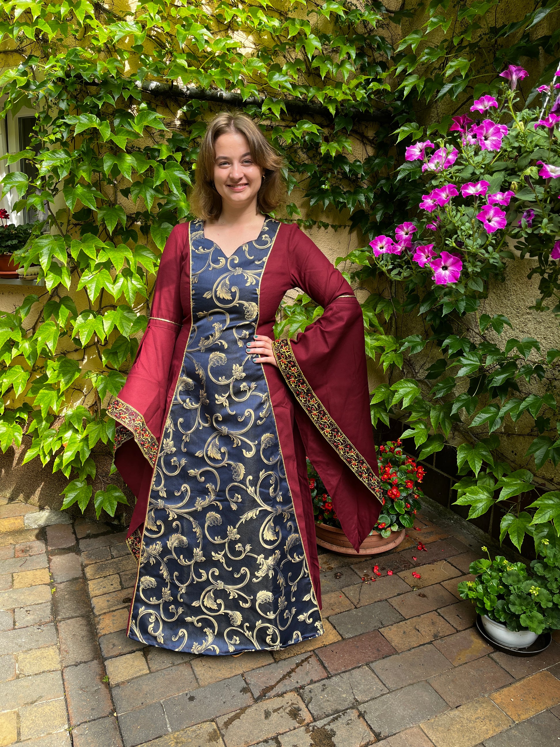 Blaudruck Greiz Kleid Diana