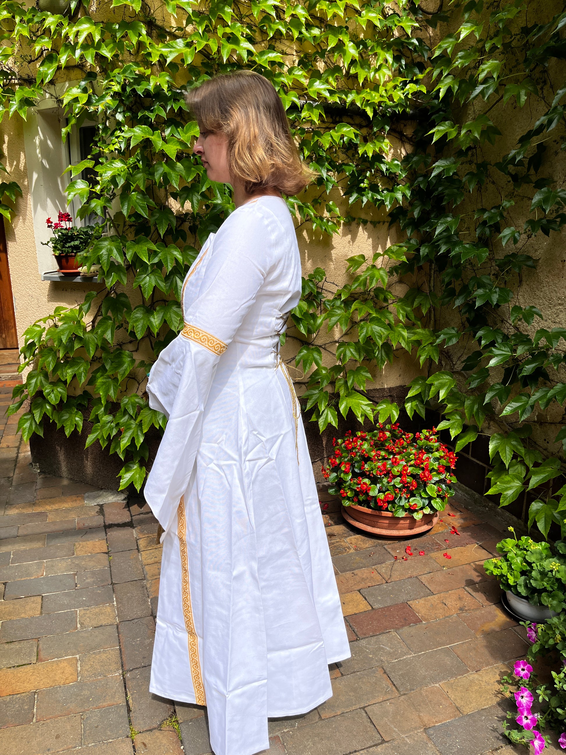 Blaudruck Greiz Hochzeitskleid Esther