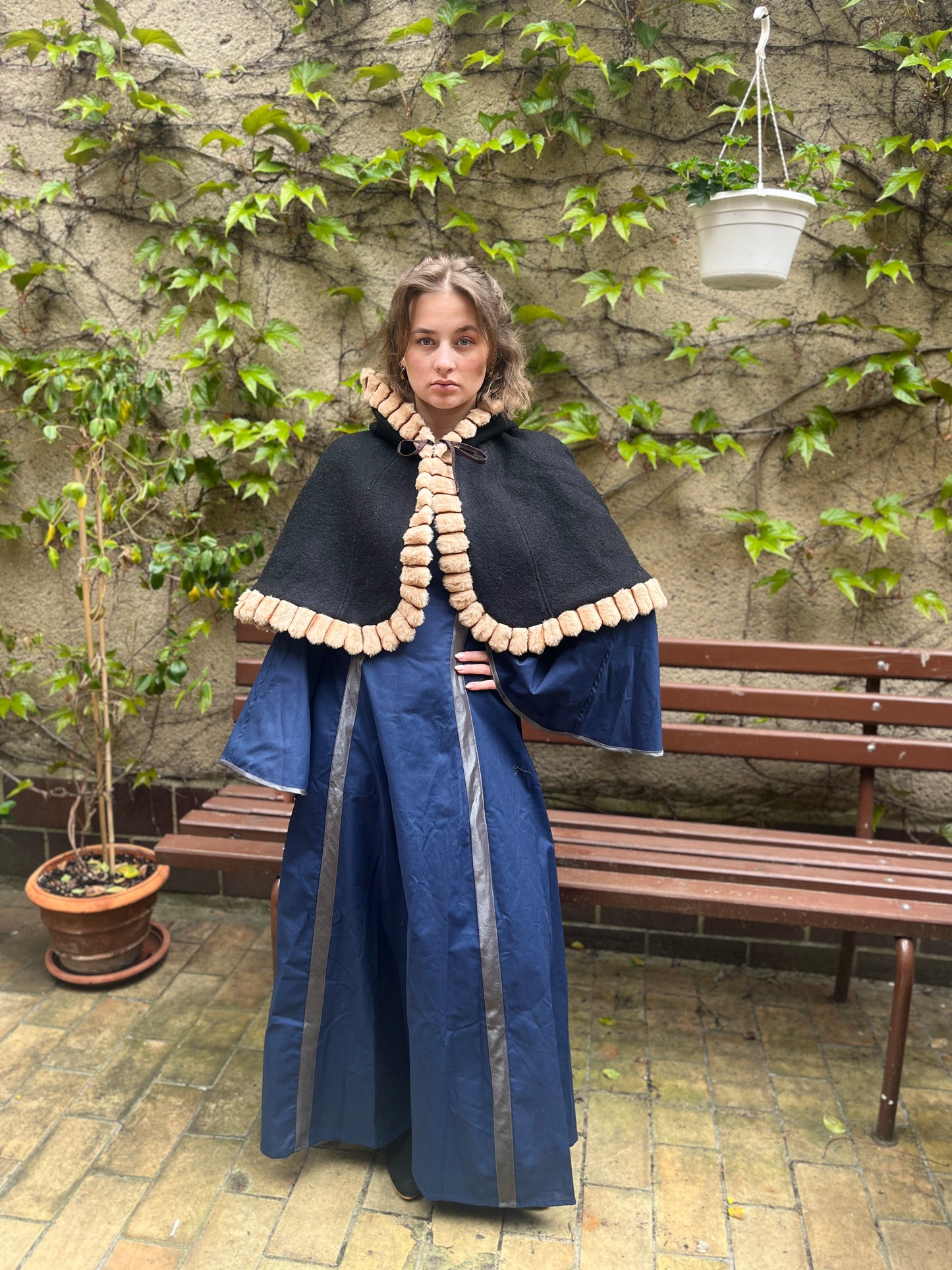 Blaudruck Greiz Kleid Amalia