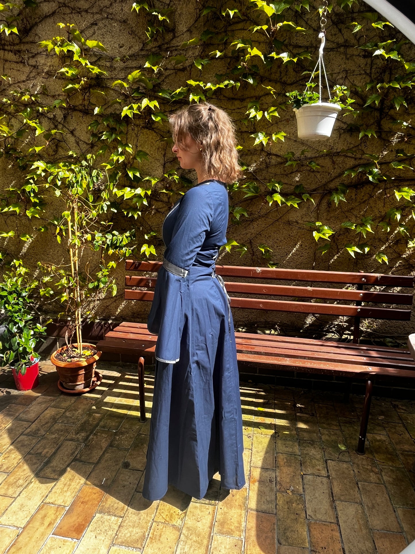 Blaudruck Greiz Kleid Amalia