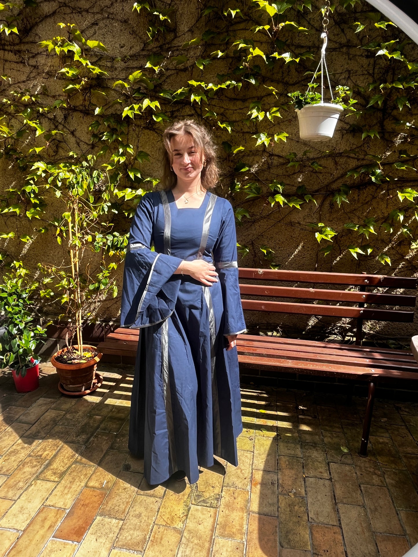 Blaudruck Greiz Kleid Amalia